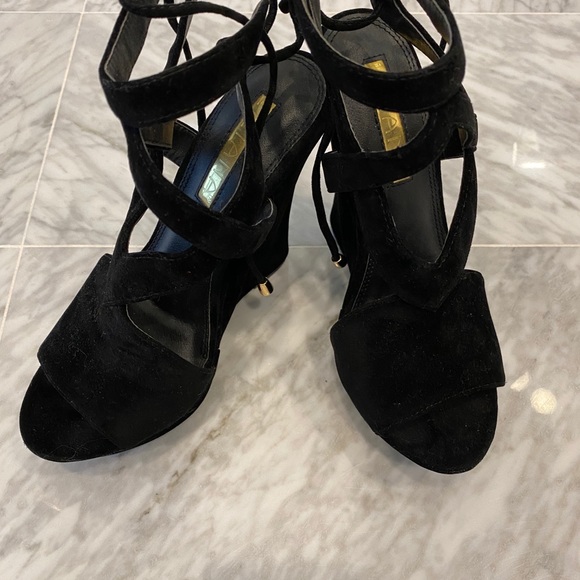 Suede Wedges - Picture 2 of 3